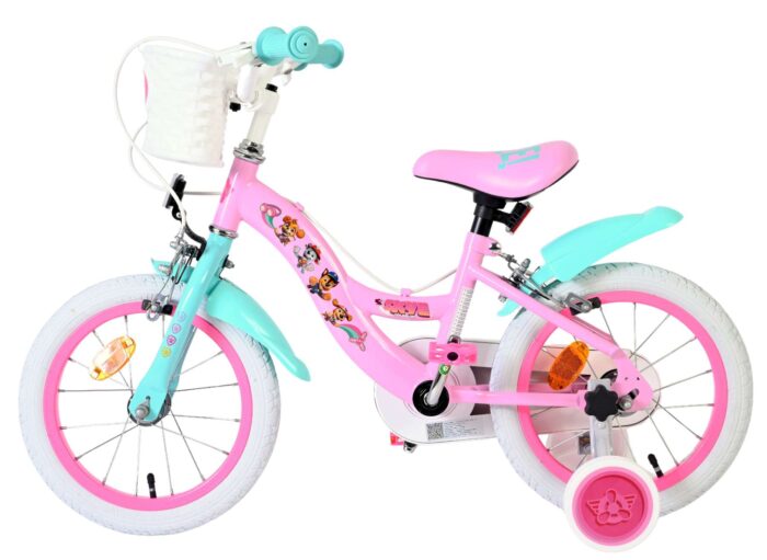 Paw Patrol Kinderfiets - Meisjes - 14 inch - Roze - Twee handremmen - Afbeelding 7