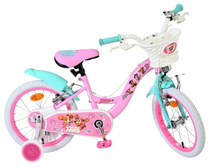 Paw Patrol Kinderfiets - Meisjes - 16 inch - Roze - Twee handremmen - Afbeelding 10