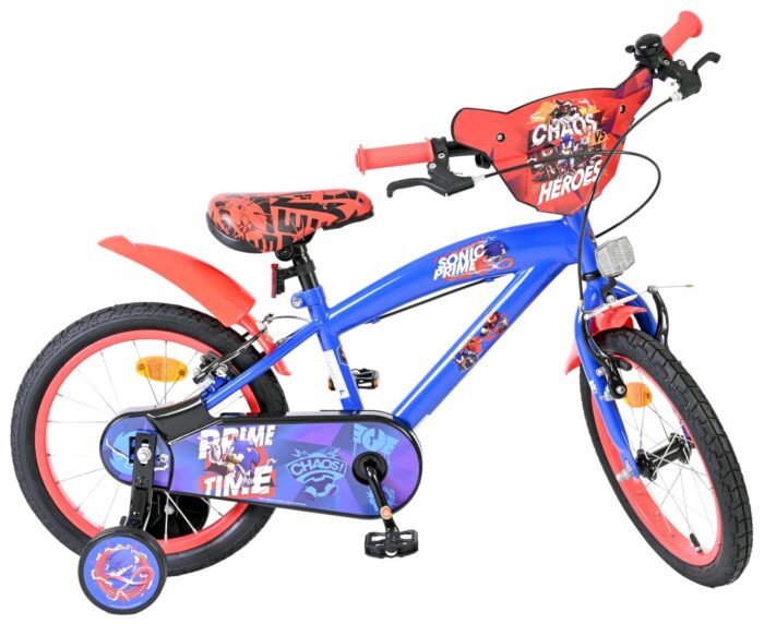 Sonic Kinderfiets - Jongens - 16 inch - Blauw - Twee handremmen - Afbeelding 10