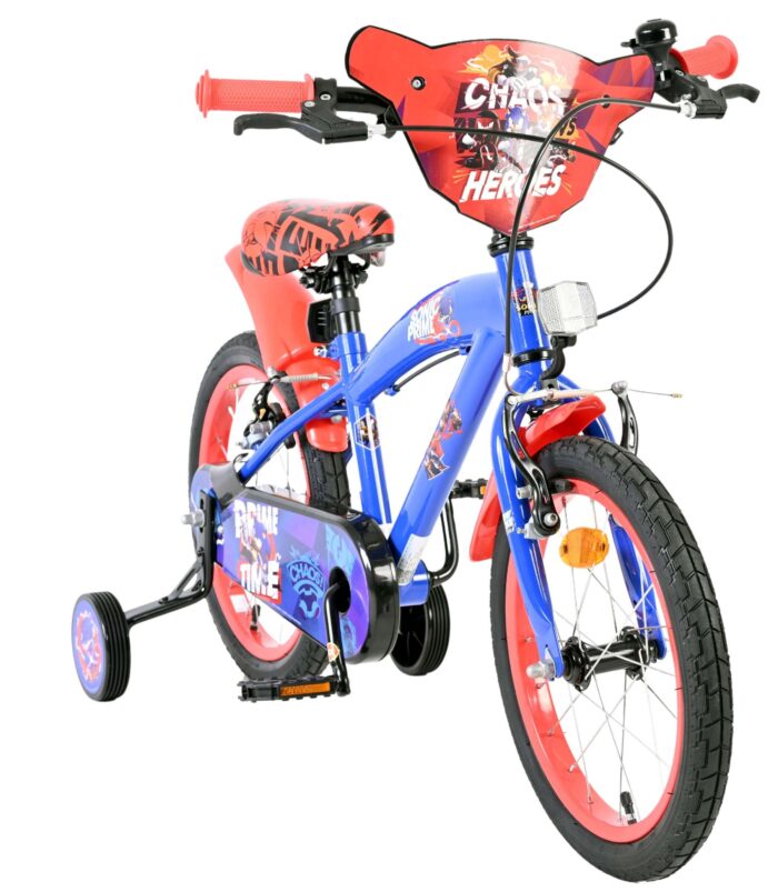 Sonic Kinderfiets - Jongens - 16 inch - Blauw - Twee handremmen - Afbeelding 5