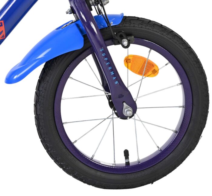Superman Kinderfiets - Jongens - 14 inch - Blauw - Twee handremmen - Afbeelding 3