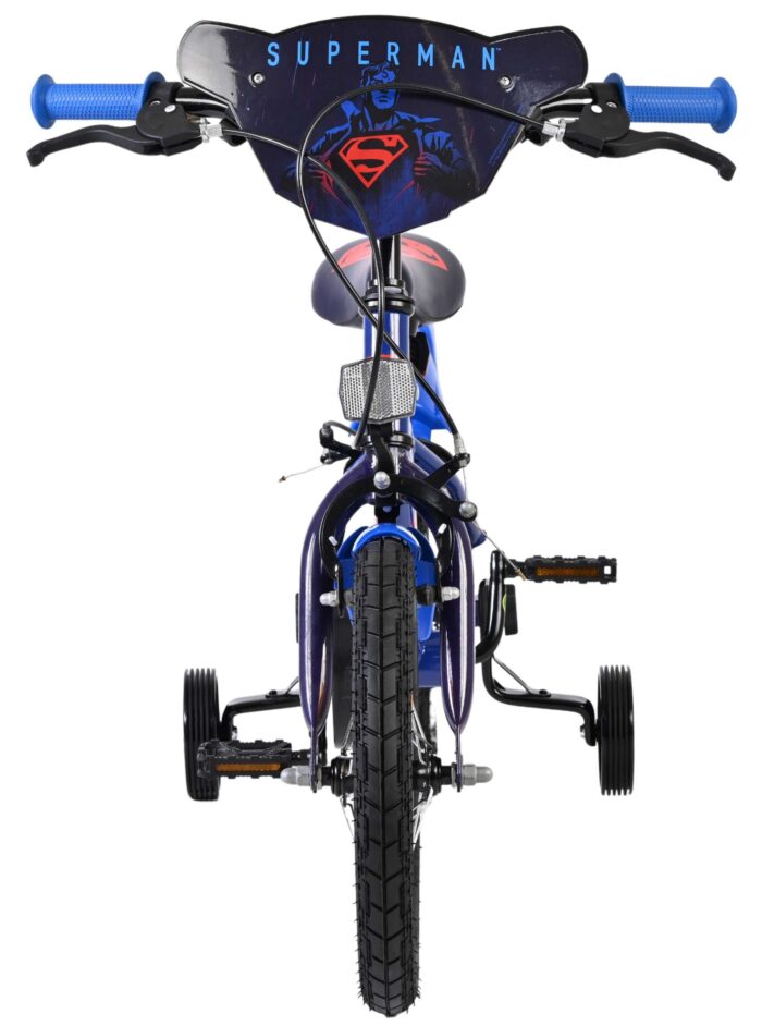 Superman Kinderfiets - Jongens - 14 inch - Blauw - Twee handremmen - Afbeelding 6