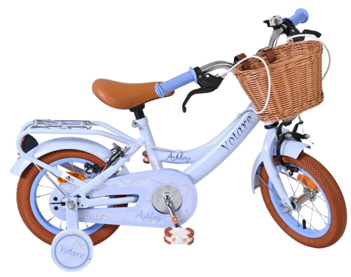 Volare Ashley Kinderfiets - Meisjes - 12 inch - Pastel Blauw - Twee handremmen - Afbeelding 10