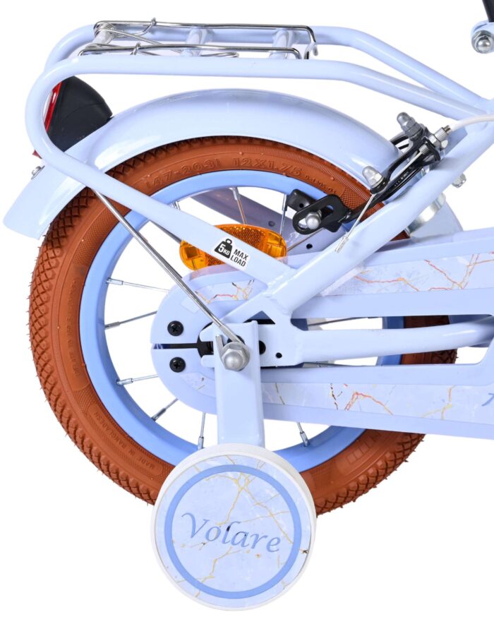 Volare Ashley Kinderfiets - Meisjes - 12 inch - Pastel Blauw - Twee handremmen - Afbeelding 2