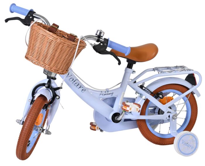 Volare Ashley Kinderfiets - Meisjes - 12 inch - Pastel Blauw - Twee handremmen - Afbeelding 8