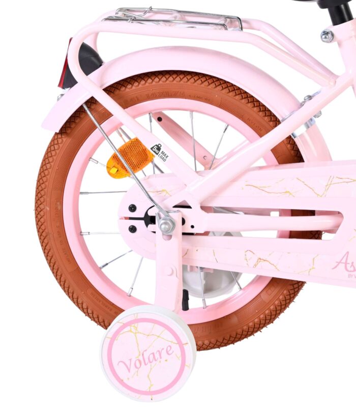 Volare Ashley Kinderfiets - Meisjes - 14 inch - Roze - Afbeelding 2