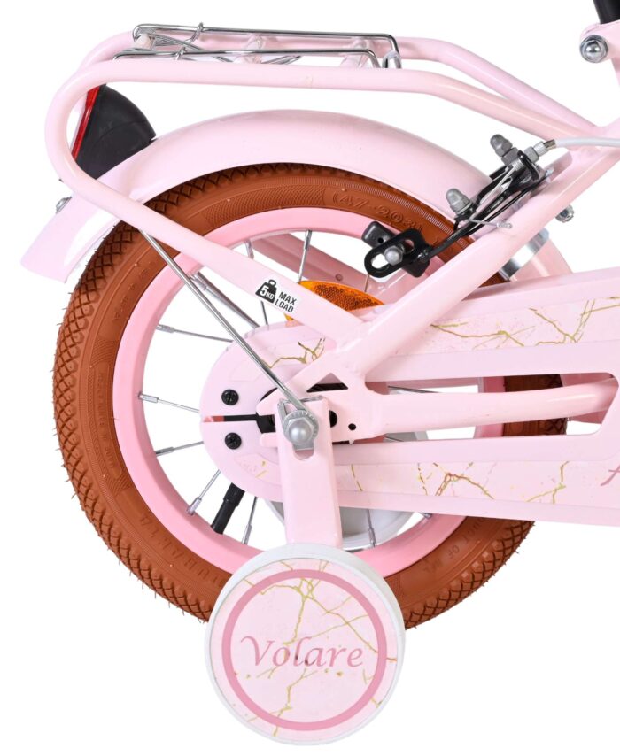 Volare Ashley Kinderfiets - Meisjes - 12 inch - Roze - Twee handremmen - Afbeelding 2