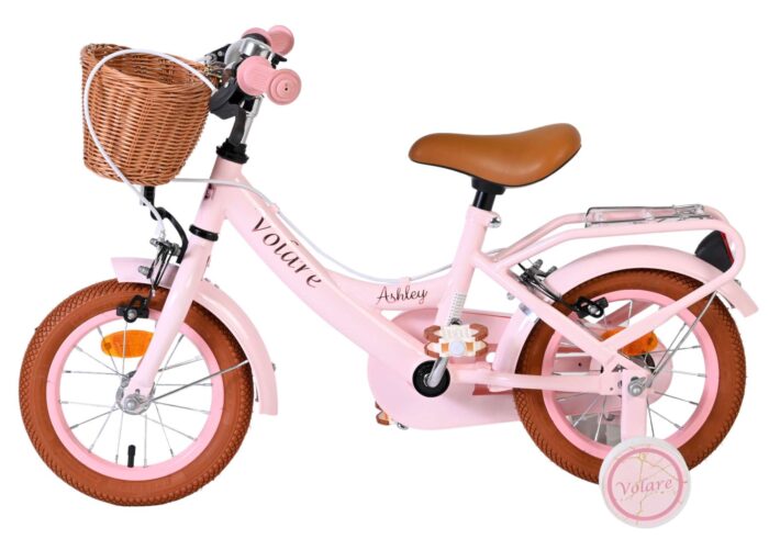 Volare Ashley Kinderfiets - Meisjes - 12 inch - Roze - Twee handremmen - Afbeelding 7
