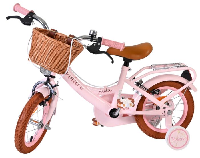 Volare Ashley Kinderfiets - Meisjes - 12 inch - Roze - Twee handremmen - Afbeelding 8