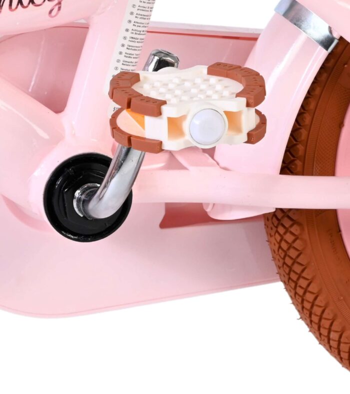 Volare Ashley Kinderfiets - Meisjes - 12 inch - Roze - Twee handremmen - Afbeelding 9