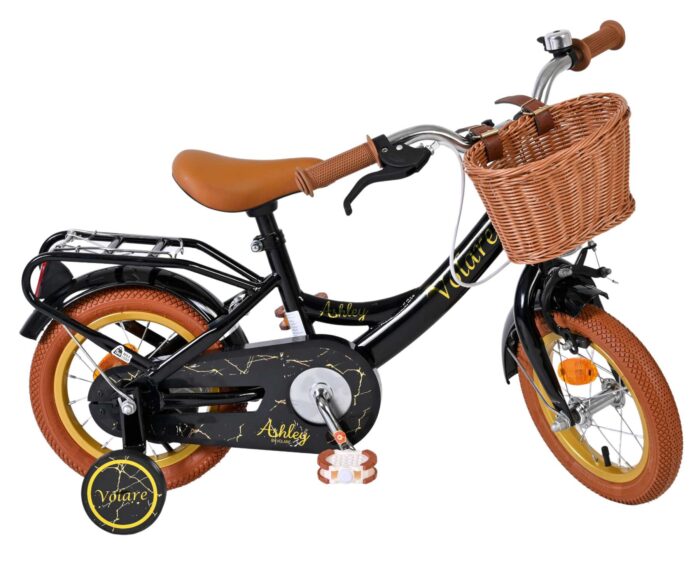 Volare Ashley Kinderfiets - Meisjes - 12 inch - Zwart - Afbeelding 10