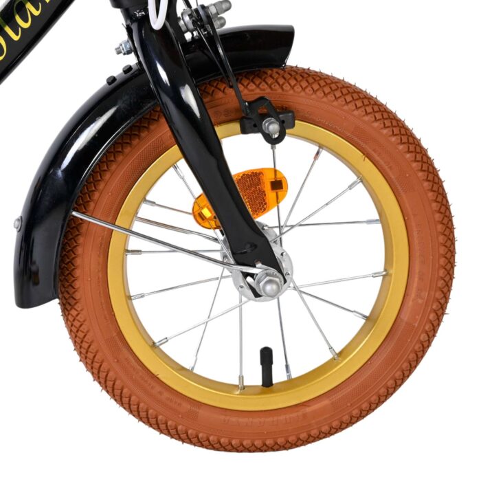 Volare Ashley Kinderfiets - Meisjes - 12 inch - Zwart - Afbeelding 3