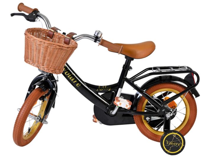 Volare Ashley Kinderfiets - Meisjes - 12 inch - Zwart - Afbeelding 8