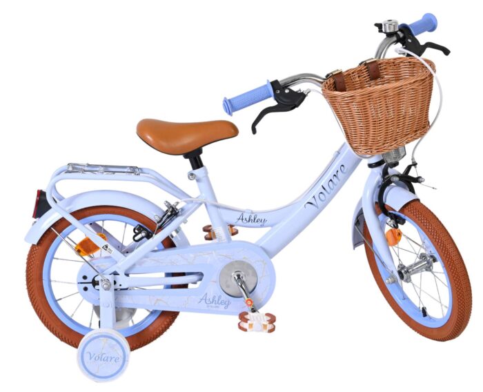Volare Ashley Kinderfiets - Meisjes - 14 inch - Pastel Blauw - Twee Handremmen - Afbeelding 10