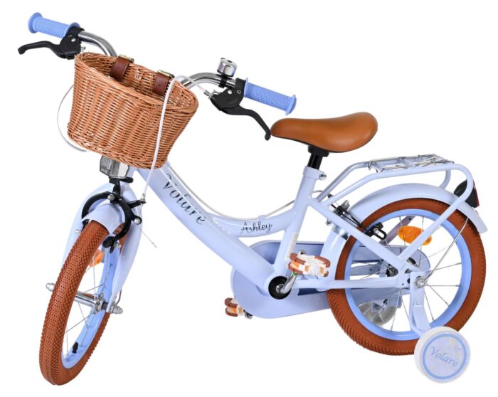 Volare Ashley Kinderfiets - Meisjes - 14 inch - Pastel Blauw - Twee Handremmen - Afbeelding 8