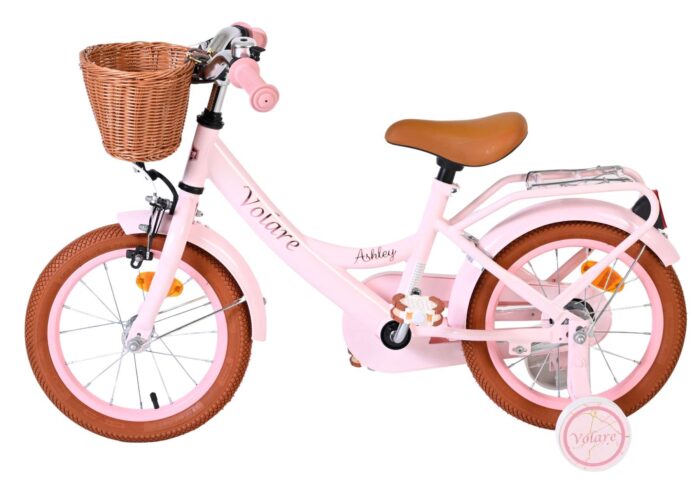 Volare Ashley Kinderfiets - Meisjes - 14 inch - Roze - Afbeelding 8