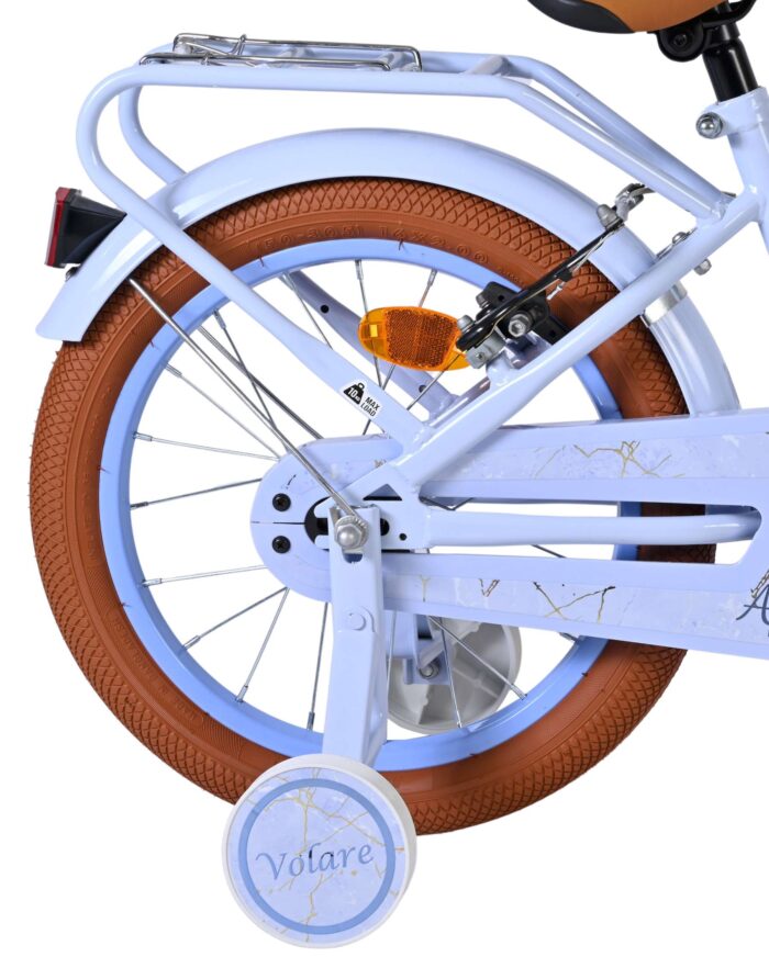 Volare Ashley Kinderfiets - Meisjes - 16 inch - Pastel Blauw- Twee Handremmen - Afbeelding 2