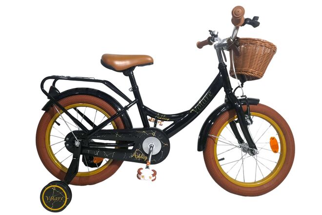 Volare Ashley Kinderfiets - Meisjes - 16 inch - Zwart - Twee Handremmen