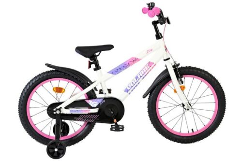 Volare Lily Kinderfiets - Meisjes - 18 inch - Wit Roze Paars