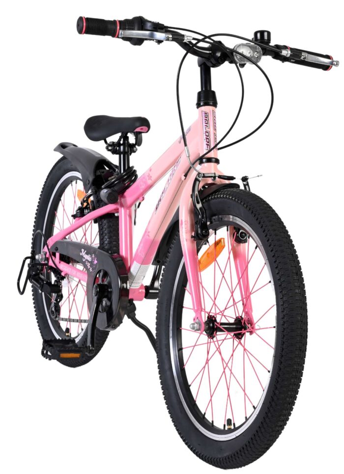 Volare Mystic Kinderfiets - 20 inch - Roze - 7 speed - Afbeelding 6