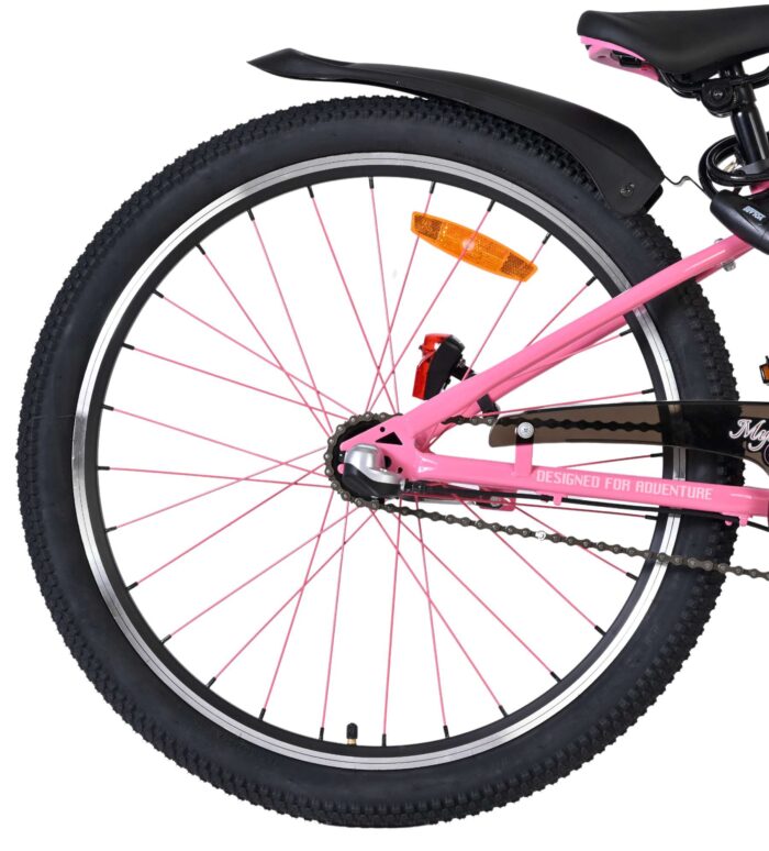 Volare Mystic Kinderfiets - 24 inch - Roze - Nexus 3 - Afbeelding 2