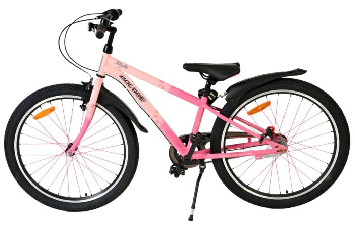 Volare Mystic Kinderfiets - 24 inch - Roze - Nexus 3 - Afbeelding 8