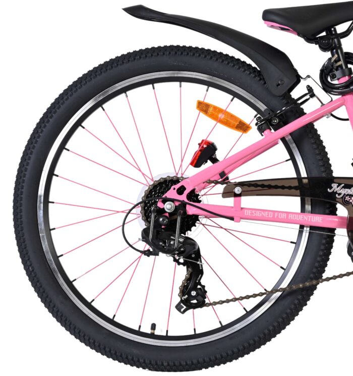 Volare Mystic Kinderfiets - 24 inch - Roze - 7 speed - Afbeelding 2