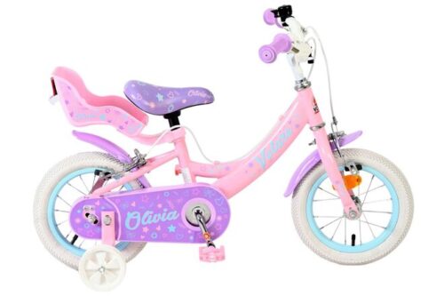 Volare Olivia Kinderfiets - Meisjes - 12 inch - Roze - Twee handremmen