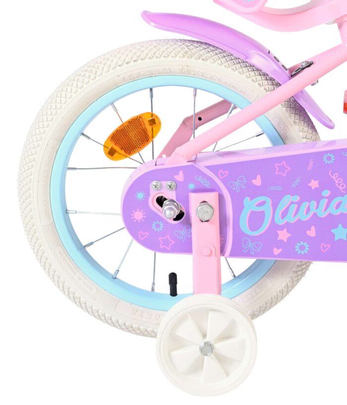 Volare Olivia Kinderfiets - Meisjes - 14 inch - Roze - Afbeelding 2