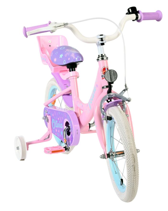 Volare Olivia Kinderfiets - Meisjes - 14 inch - Roze - Afbeelding 5