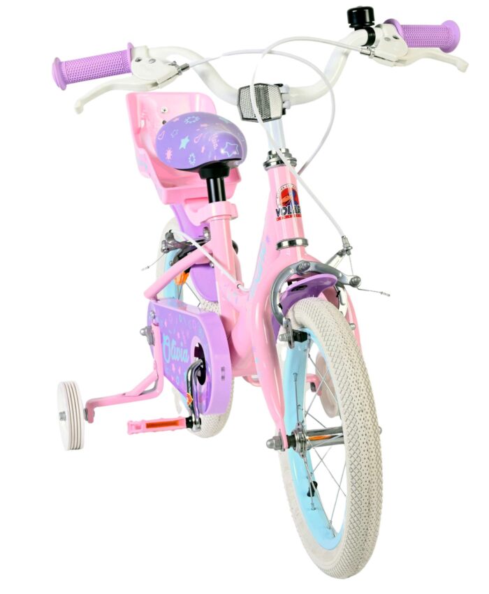 Volare Olivia Kinderfiets - Meisjes - 14 inch - Roze - Twee Handremmen - Afbeelding 5