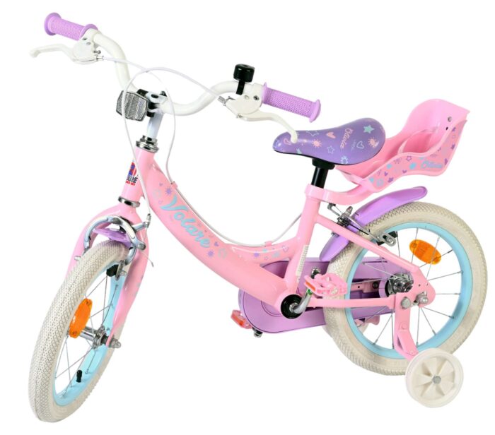 Volare Olivia Kinderfiets - Meisjes - 14 inch - Roze - Twee Handremmen - Afbeelding 8