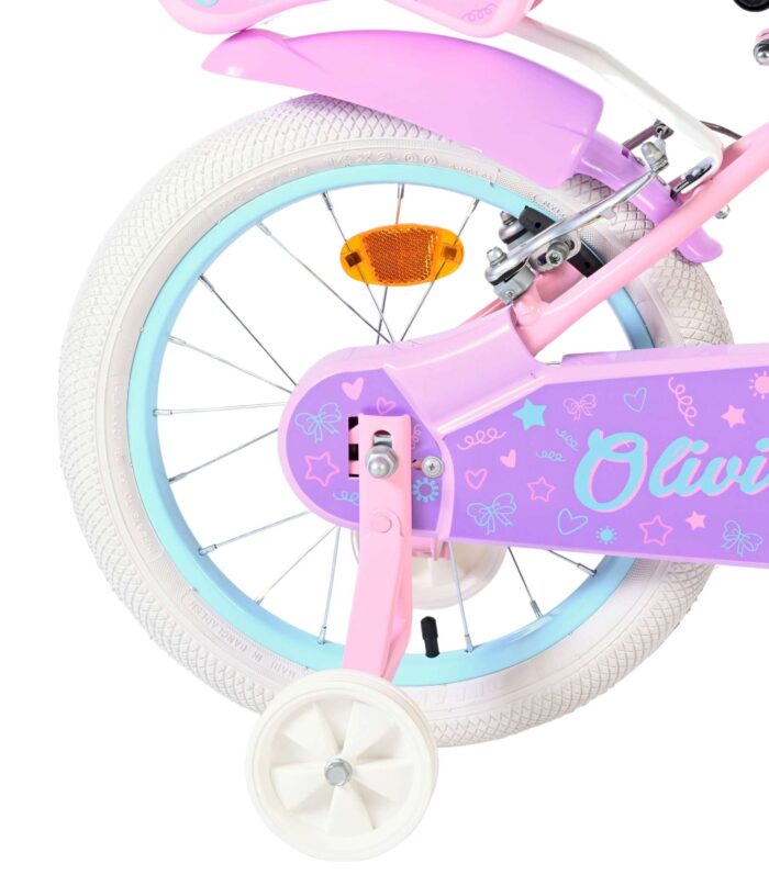 Volare Olivia Kinderfiets - Meisjes - 16 inch - Roze - Twee Handremmen - Afbeelding 2