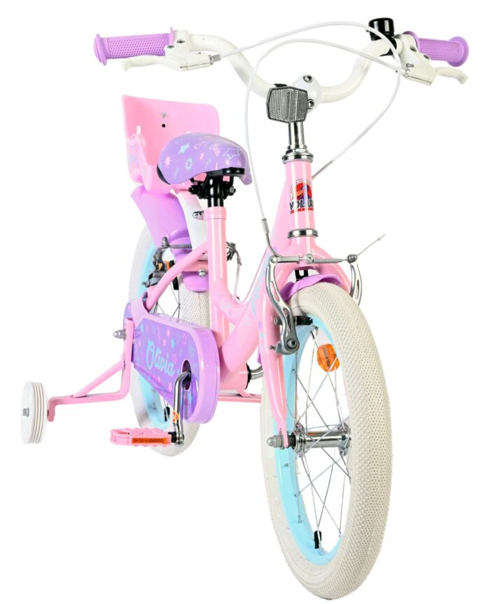 Volare Olivia Kinderfiets - Meisjes - 16 inch - Roze - Twee Handremmen - Afbeelding 5