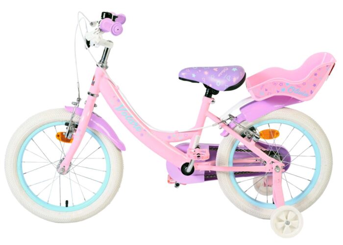 Volare Olivia Kinderfiets - Meisjes - 16 inch - Roze - Twee Handremmen - Afbeelding 7