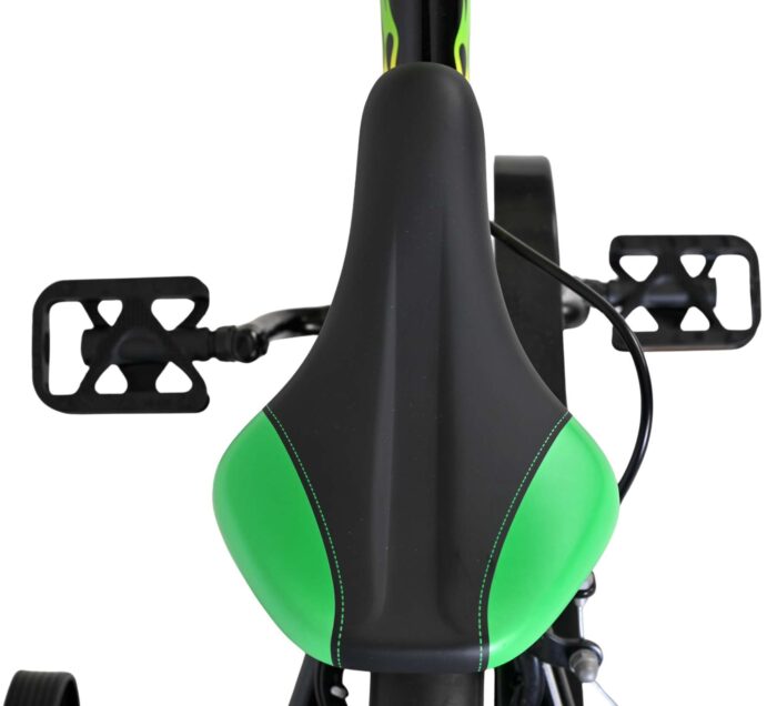 Volare Strike Kinderfiets - Jongens - 12 inch - Zwart Groen - Twee Handremmen - Afbeelding 4