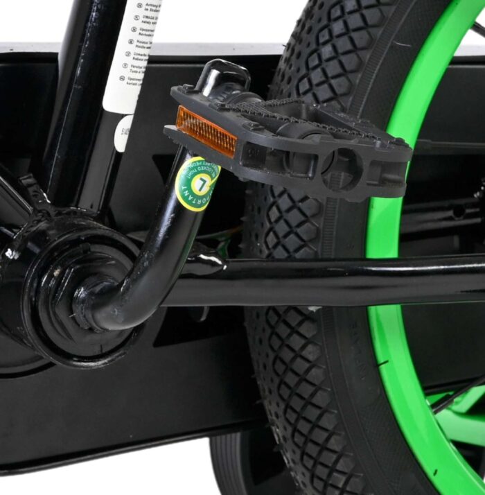 Volare Strike Kinderfiets - Jongens - 14 inch - Zwart Groen - Twee handremmen - Afbeelding 9