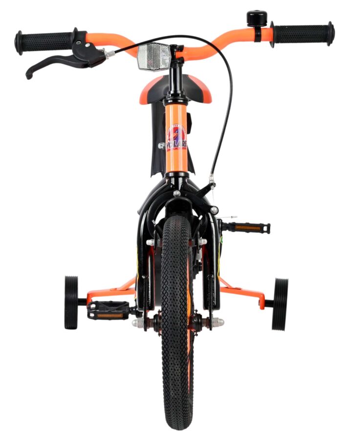 Volare Strike Kinderfiets - Jongens - 14 inch - Zwart Oranje - Afbeelding 6