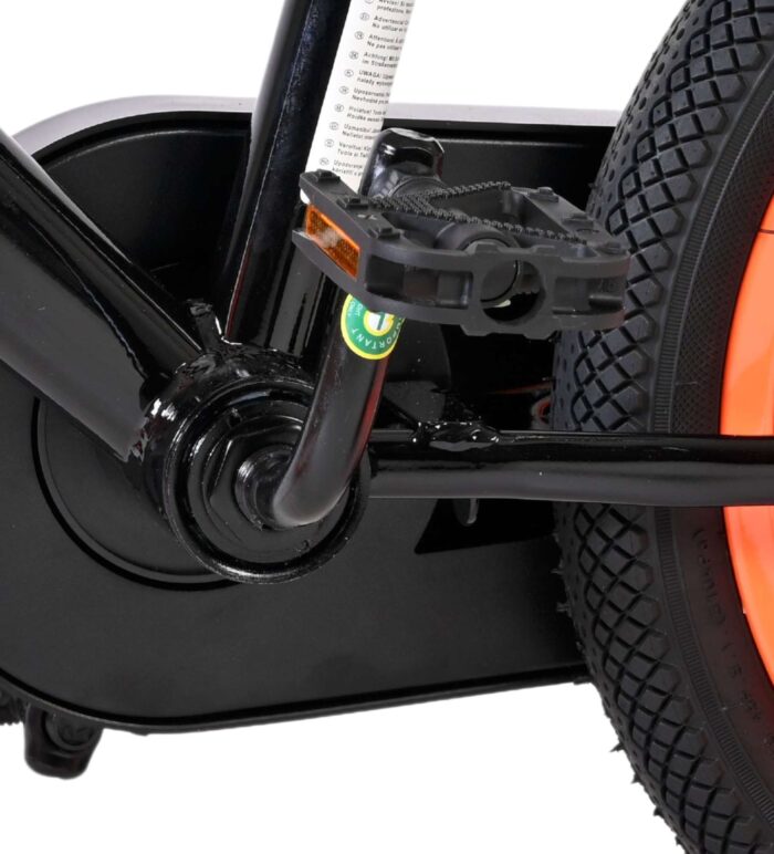Volare Strike Kinderfiets - Jongens - 14 inch - Zwart Oranje - Twee handremmen - Afbeelding 9