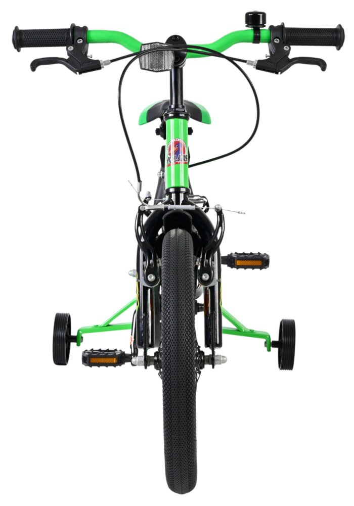 Volare Strike Kinderfiets - Jongens - 16 inch - Zwart Groen - Twee Handremmen - Afbeelding 6