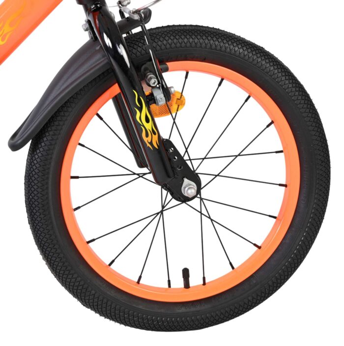 Volare Strike Kinderfiets - Jongens - 16 inch - Zwart Oranje - Afbeelding 3