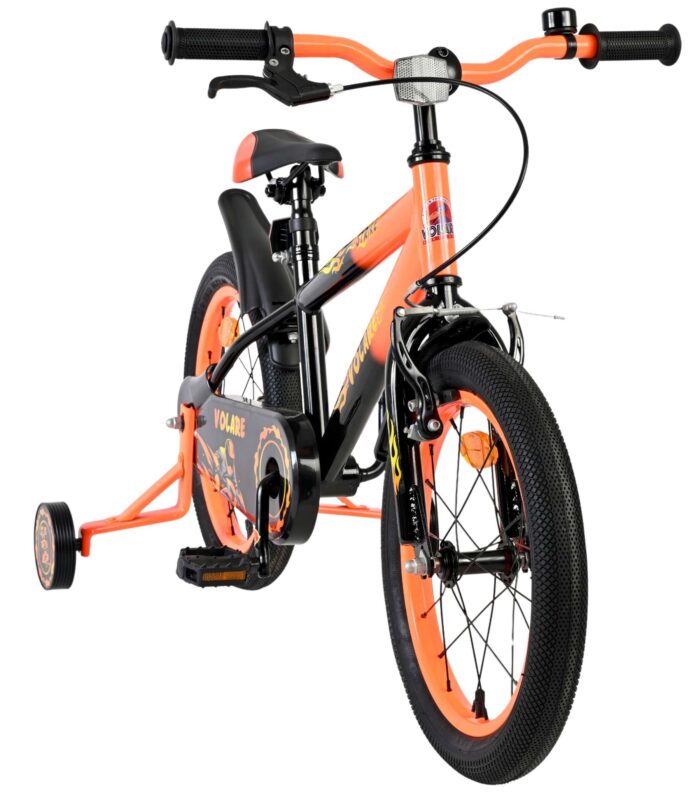 Volare Strike Kinderfiets - Jongens - 16 inch - Zwart Oranje - Afbeelding 5