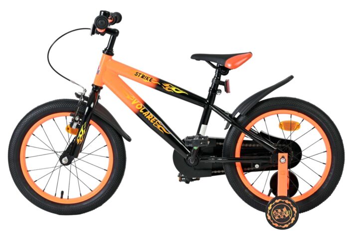 Volare Strike Kinderfiets - Jongens - 16 inch - Zwart Oranje - Afbeelding 7