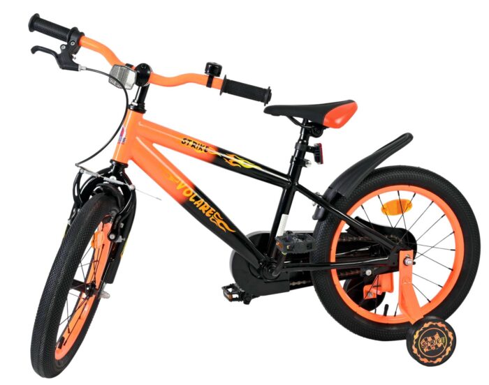 Volare Strike Kinderfiets - Jongens - 16 inch - Zwart Oranje - Afbeelding 8
