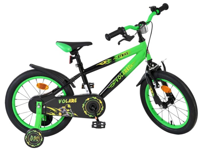 Volare Strike Kinderfiets - Jongens - 16 inch - Zwart Groen - Afbeelding 10