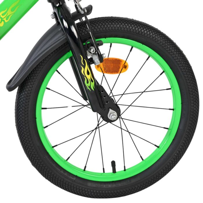 Volare Strike Kinderfiets - Jongens - 16 inch - Zwart Groen - Afbeelding 3