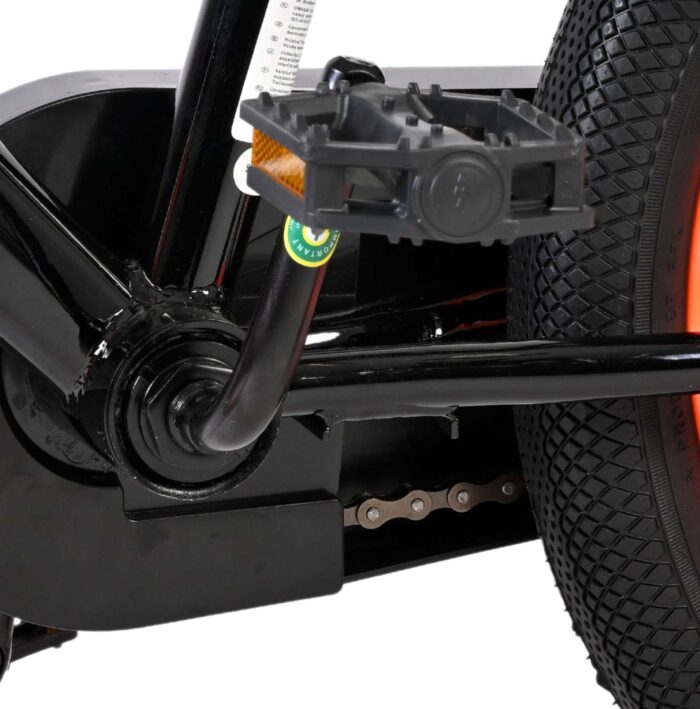 Volare Strike Kinderfiets - Jongens - 16 inch - Zwart Oranje - Twee Handremmen - Afbeelding 9