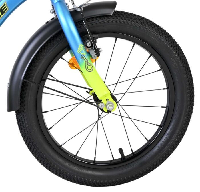 Volare Thombike Kinderfiets - Jongens - 16 inch - Blauw Geel - Afbeelding 3
