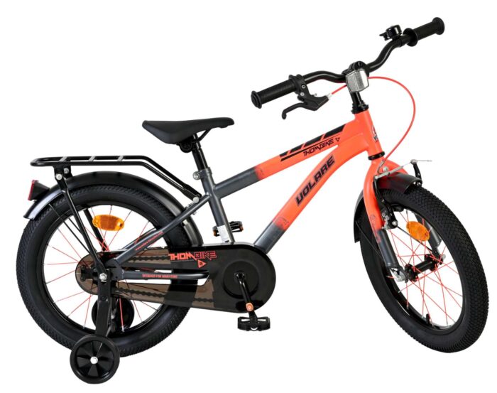 Volare Thombike Kinderfiets - Jongens - 16 inch - Oranje Grijs - Afbeelding 10