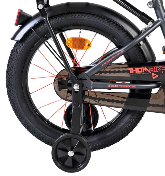 Volare Thombike Kinderfiets - Jongens - 16 inch - Oranje Grijs - Afbeelding 2